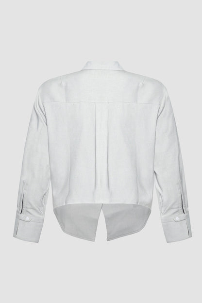 Beige Beskap Long Sleeve Shirt