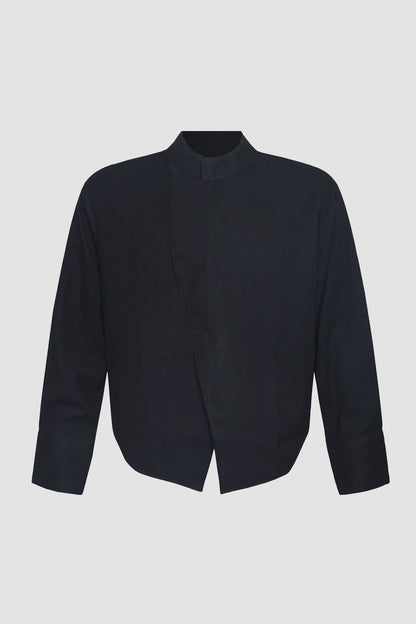 Black Beskap Long Sleeve Shirt