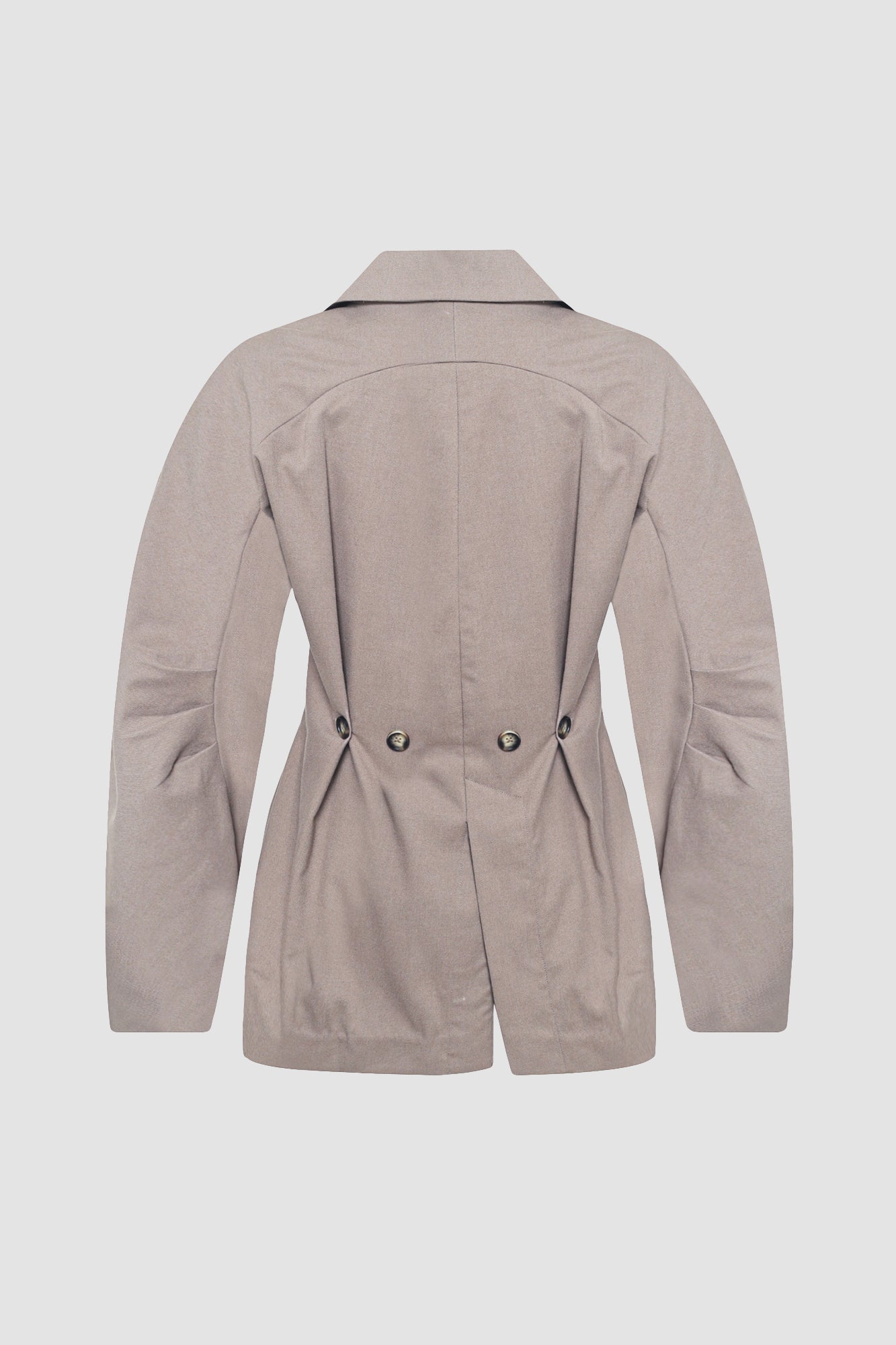 Ash Brown Wooly Structured Jacket