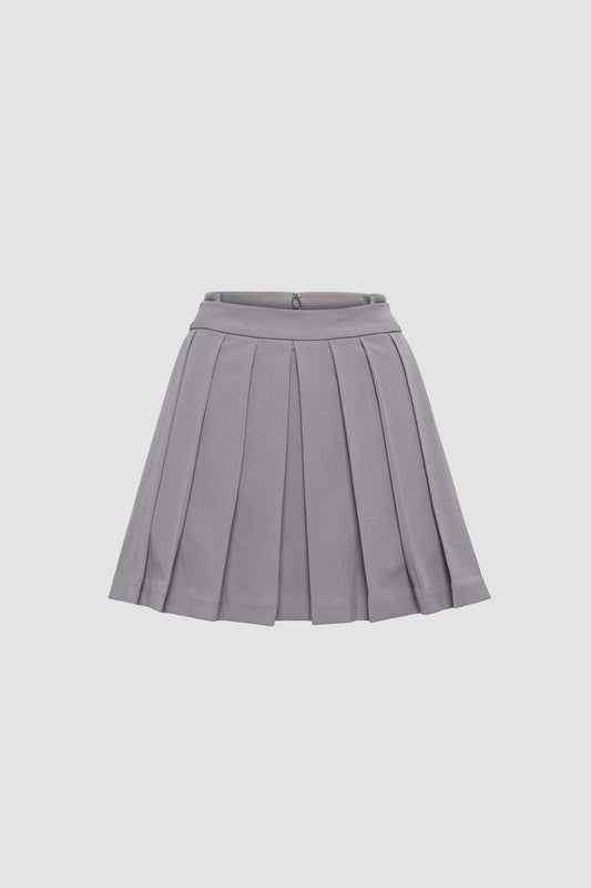 Pastel Grey Low Waist Skort