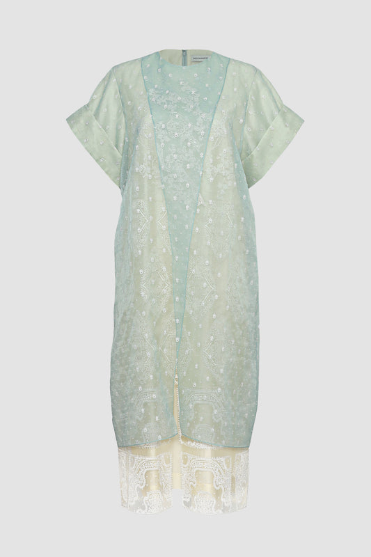 Malaga Embroidered Overlap Dress