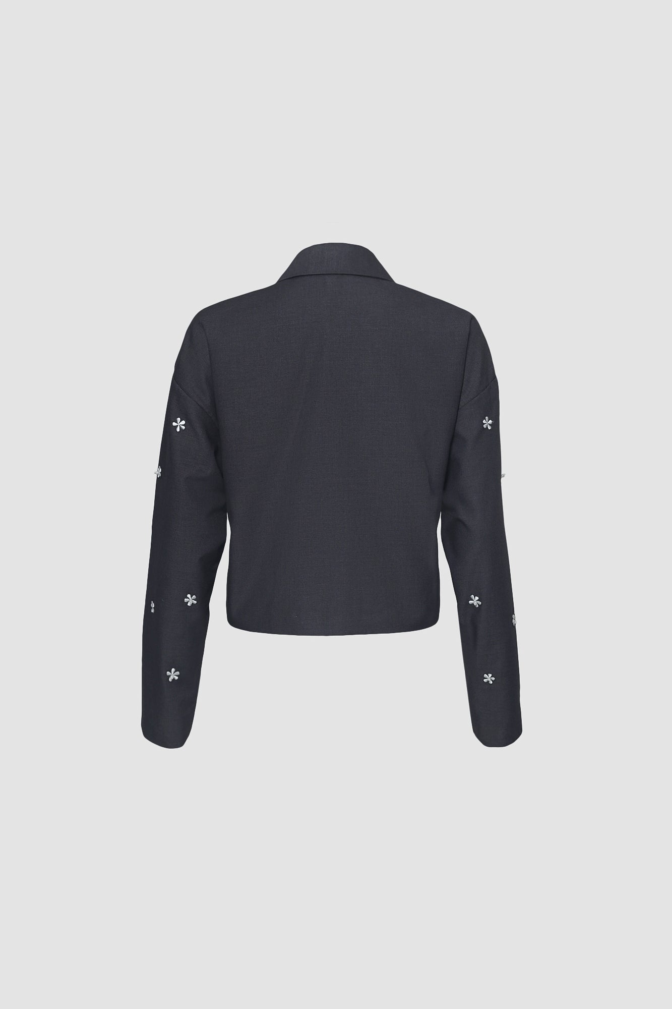 Gray Embroidered Jacket