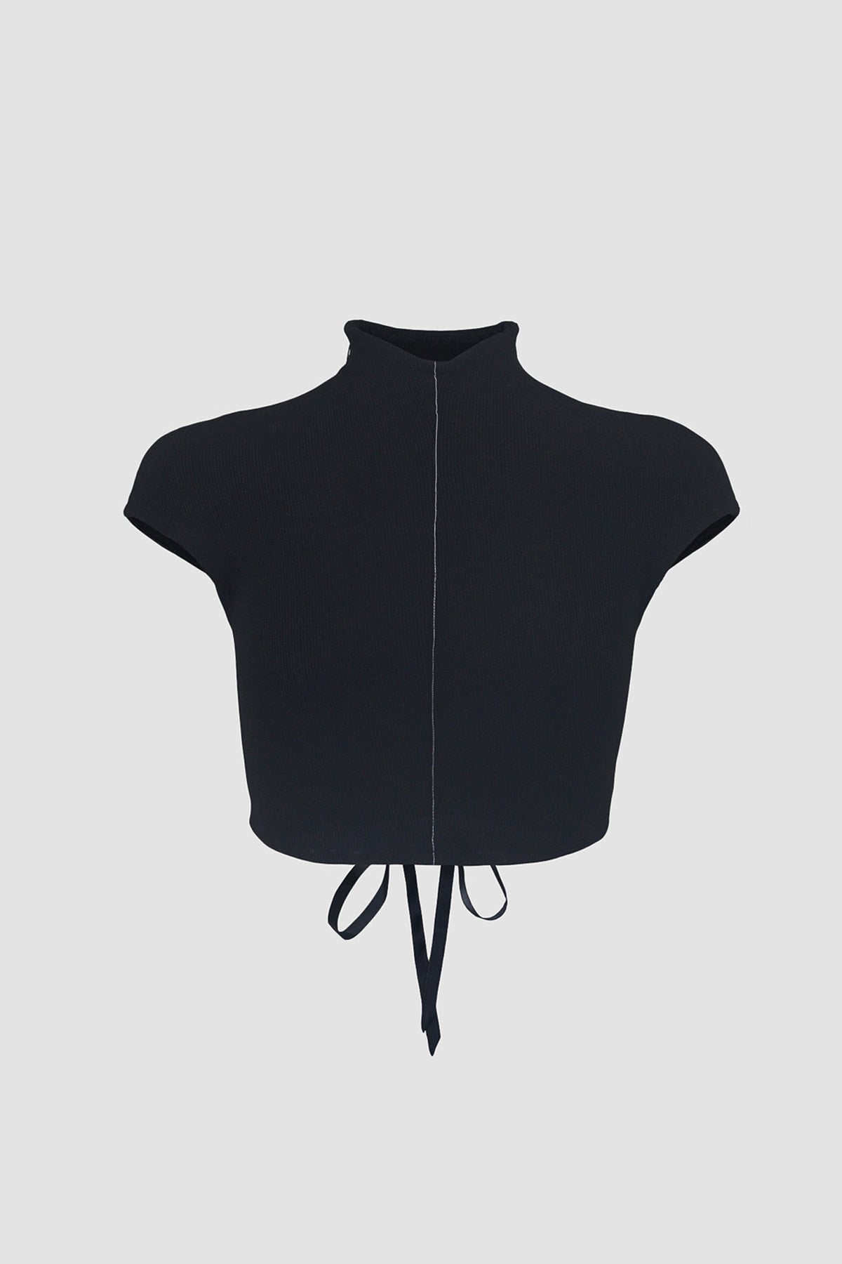 Black Cropped Corset Top