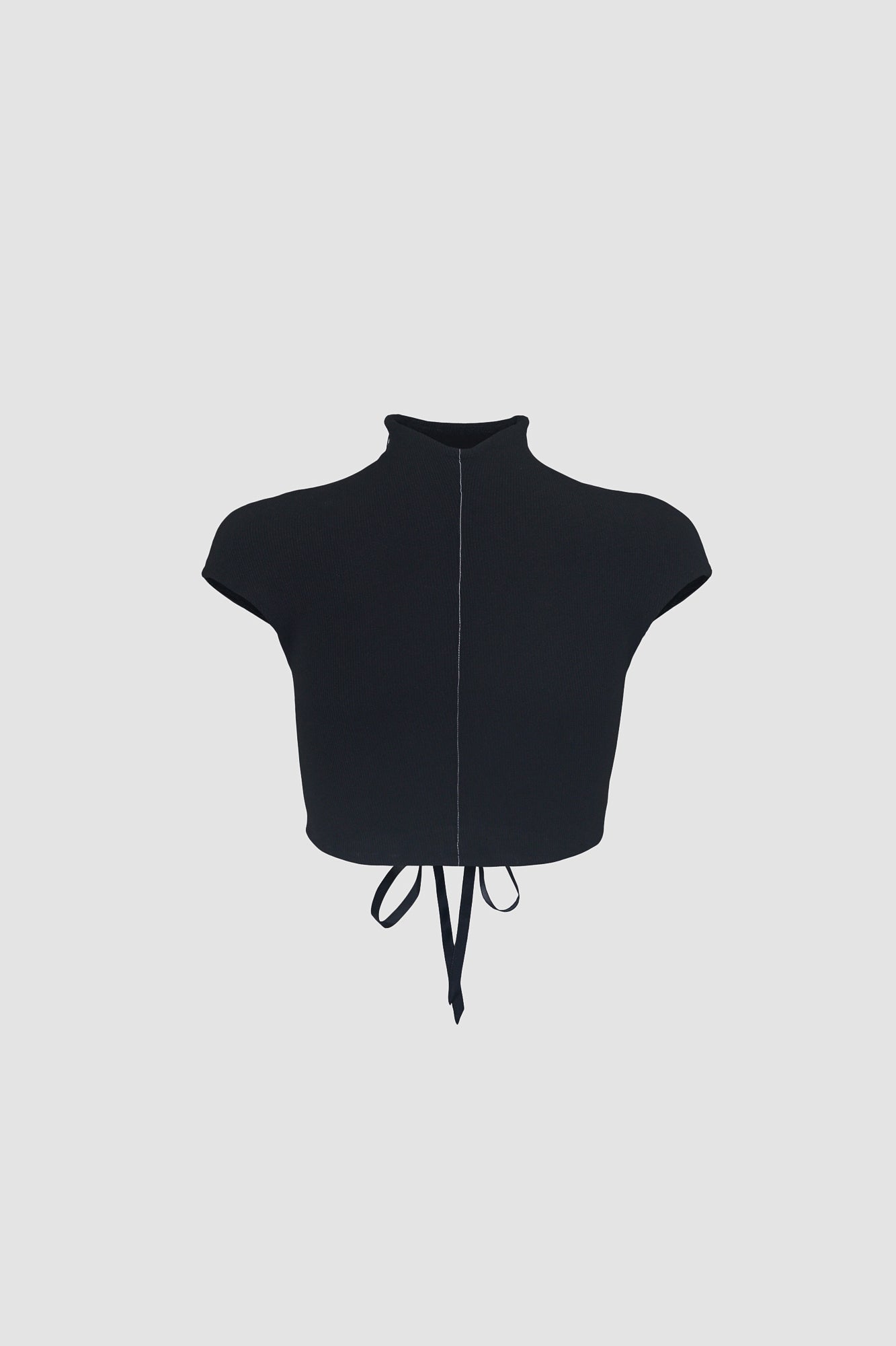 Black Cropped Corset Top