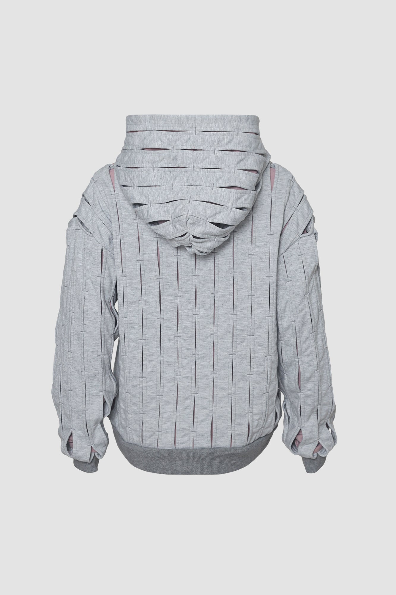 Specter Light Grey & Pink Zip-up Hoodie Jacket