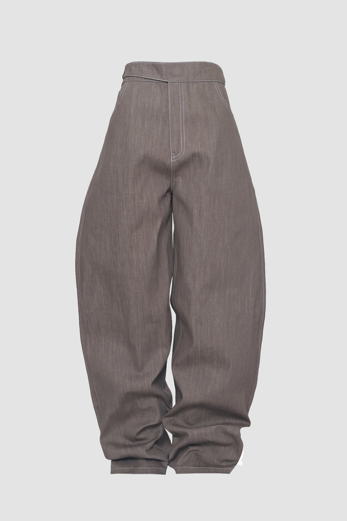 Mocha Blocks Denim Pants