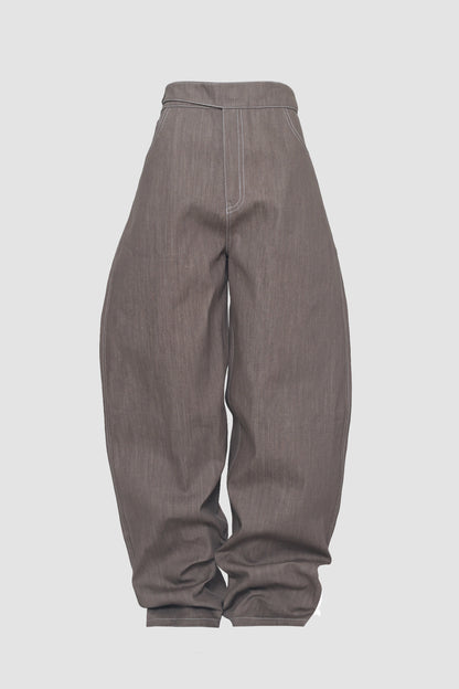 Mocha Blocks Denim Pants