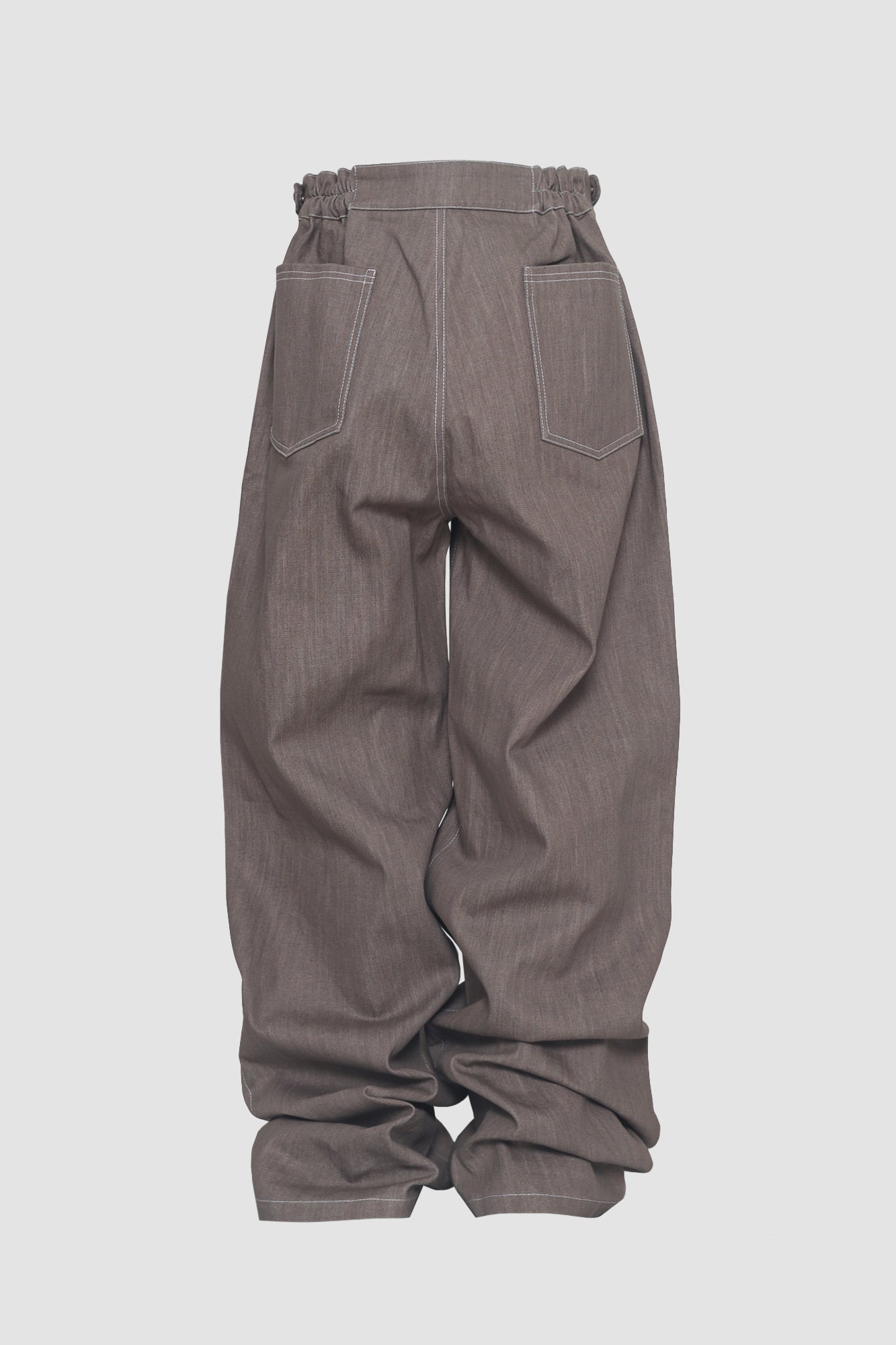 Mocha Blocks Denim Pants