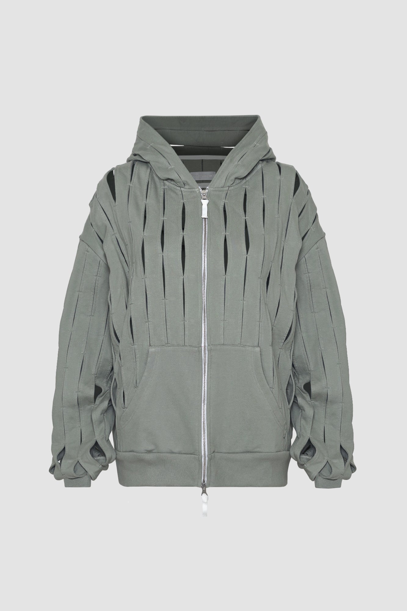 Phantom Green Sage Zip-up Hoodie Jacket