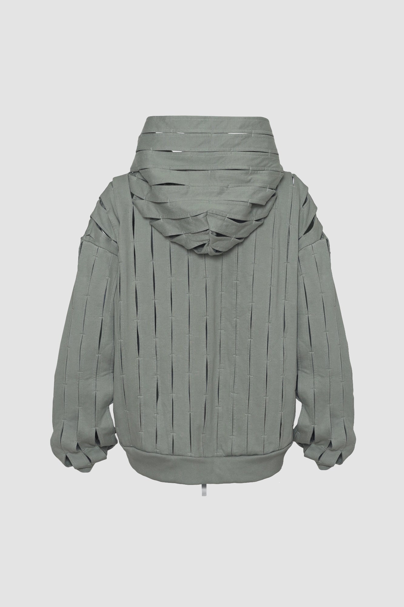 Phantom Green Sage Zip-up Hoodie Jacket
