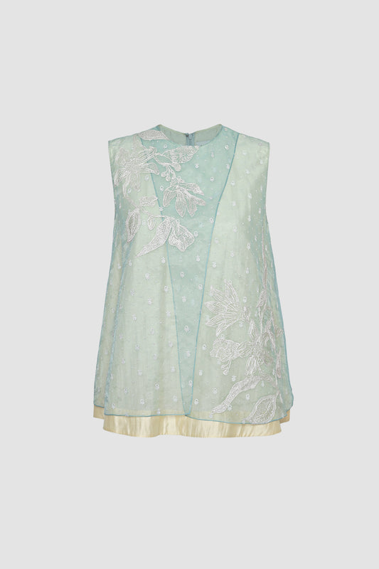 Malaga Noni Overlap Sleeveless Top