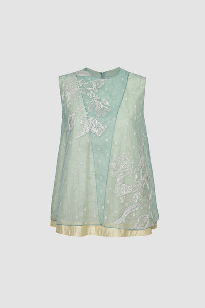 Malaga Noni Overlap Sleeveless Top