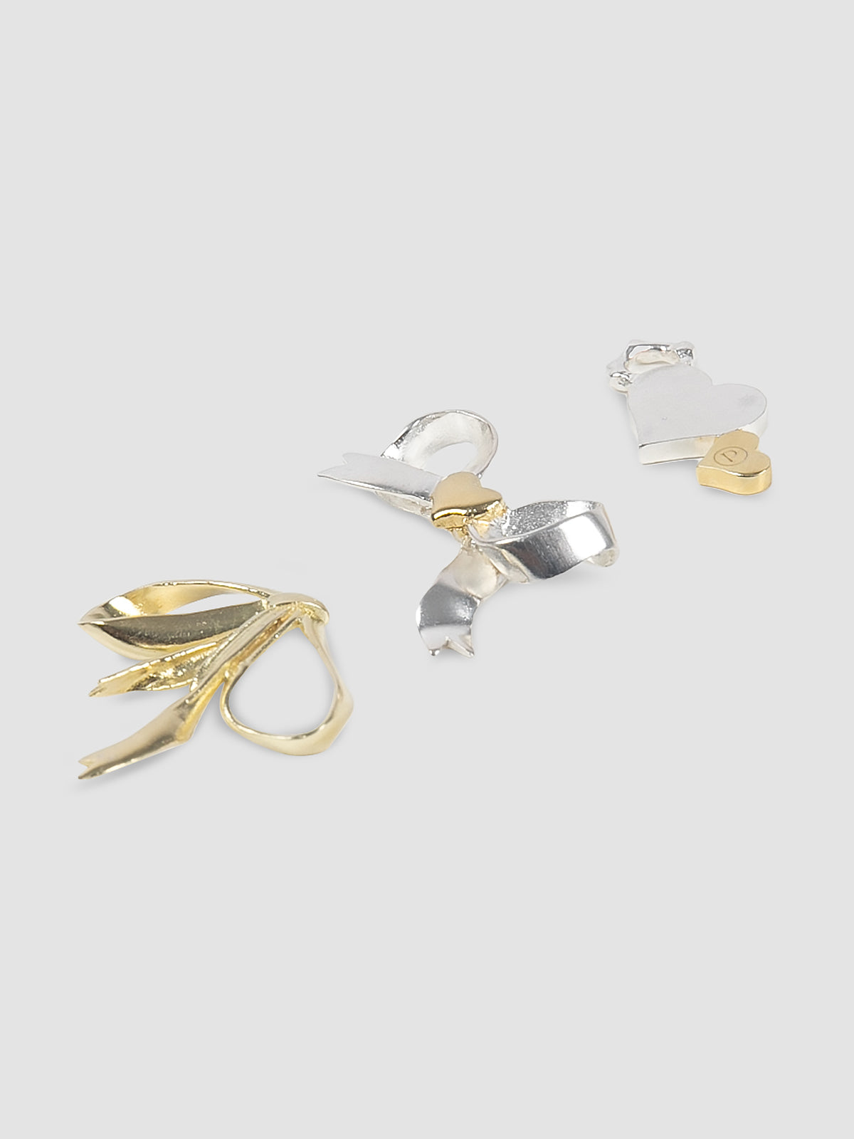 Gold detachable charms set
