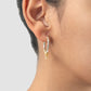 Silver Bow hoop earrings