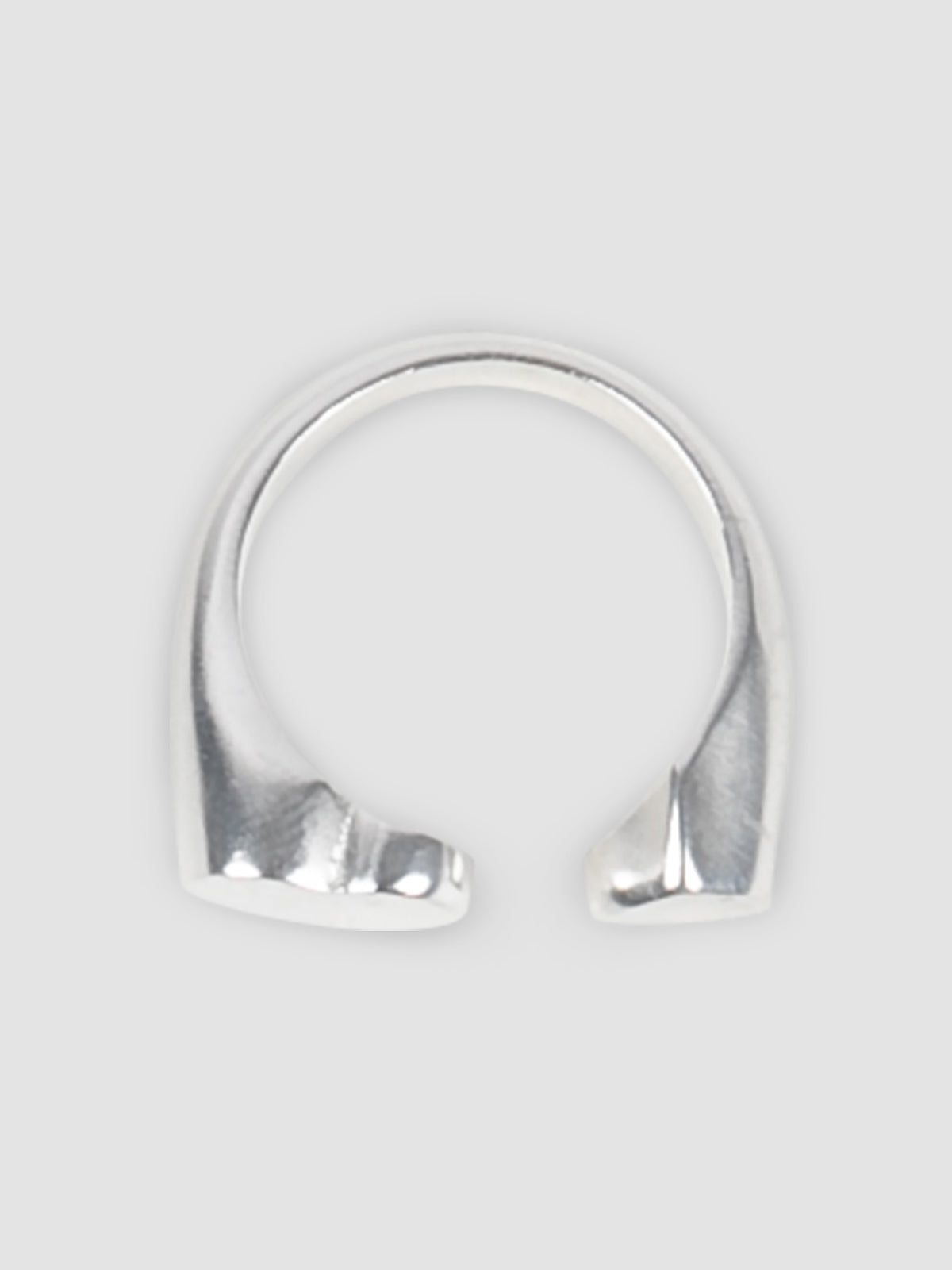 Silver Open Heart ring