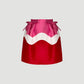 Shamisen Skirt In Neon Pink/Sangria Red