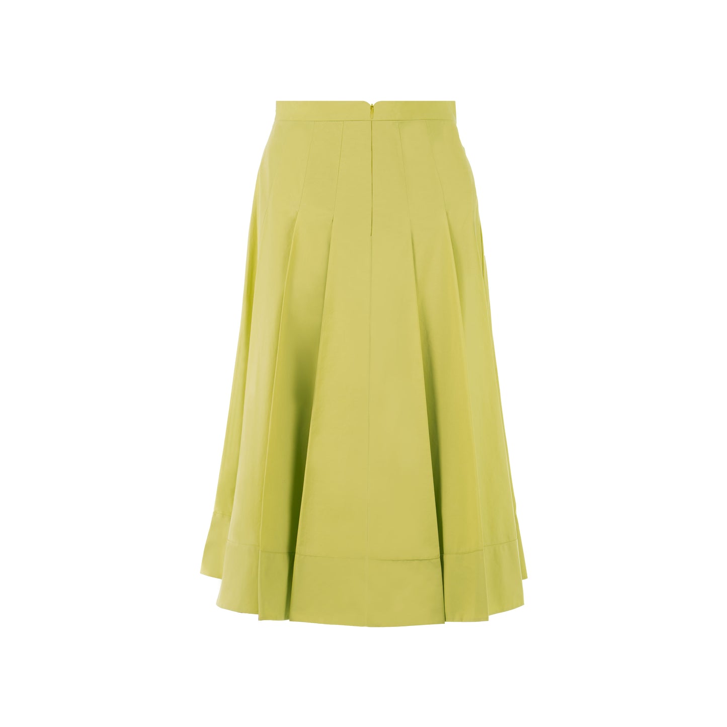 Chartreuse Pruinosa fold skirt
