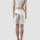 White Girly crochet-embellished shorts