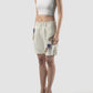 White Girly crochet-embellished shorts