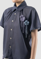 Lavender Two Crochet SS short-sleeved shirt
