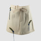 Cream Blossom mini skirt apron