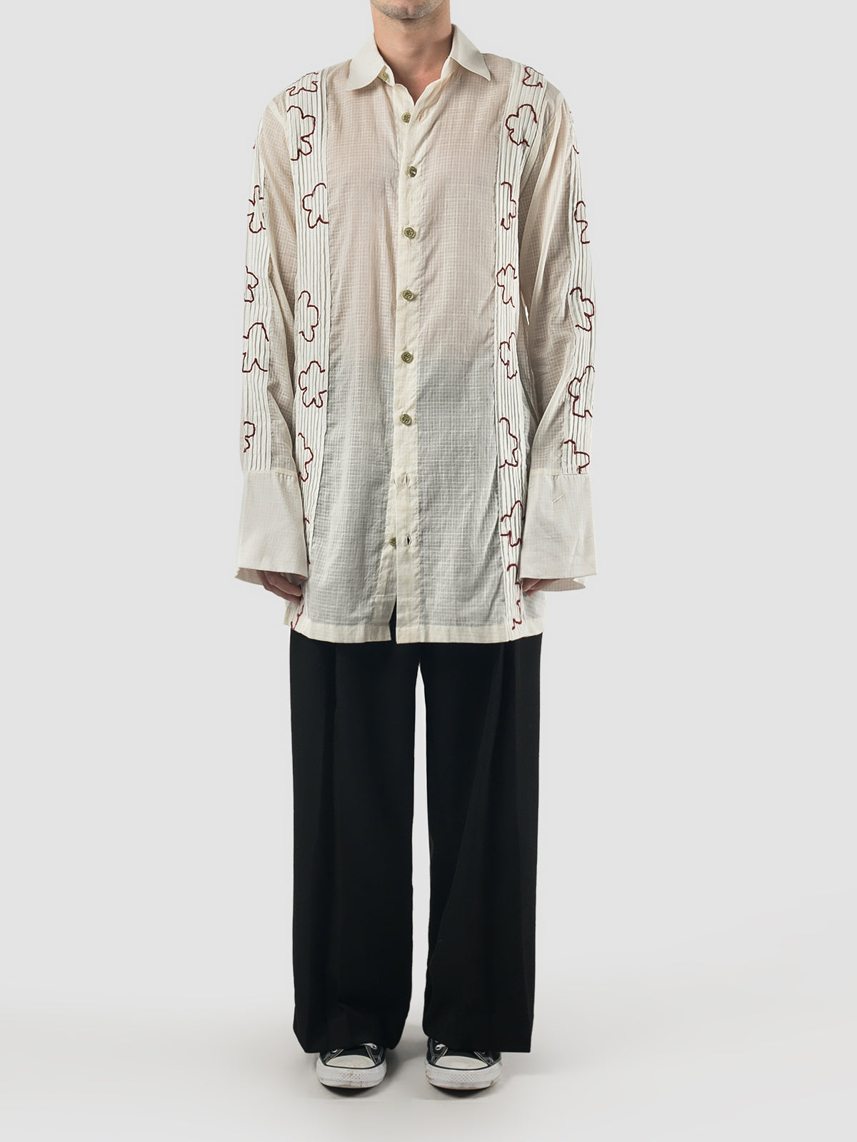 Off-white Cloud Stripe LS long-sleeved shirt