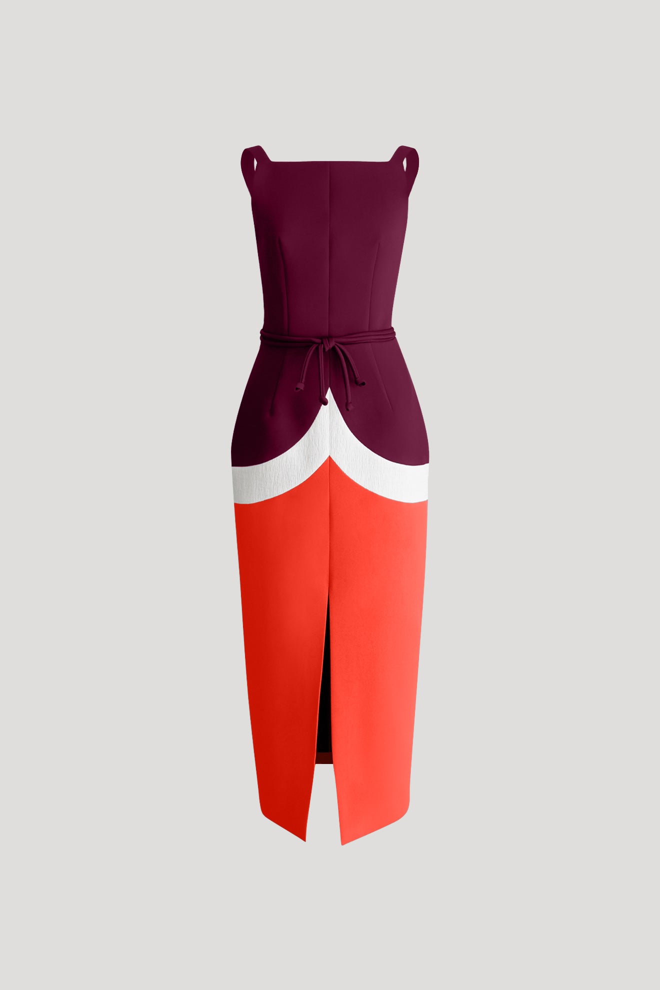 Plum & Tangerine Red Twizzle Dress