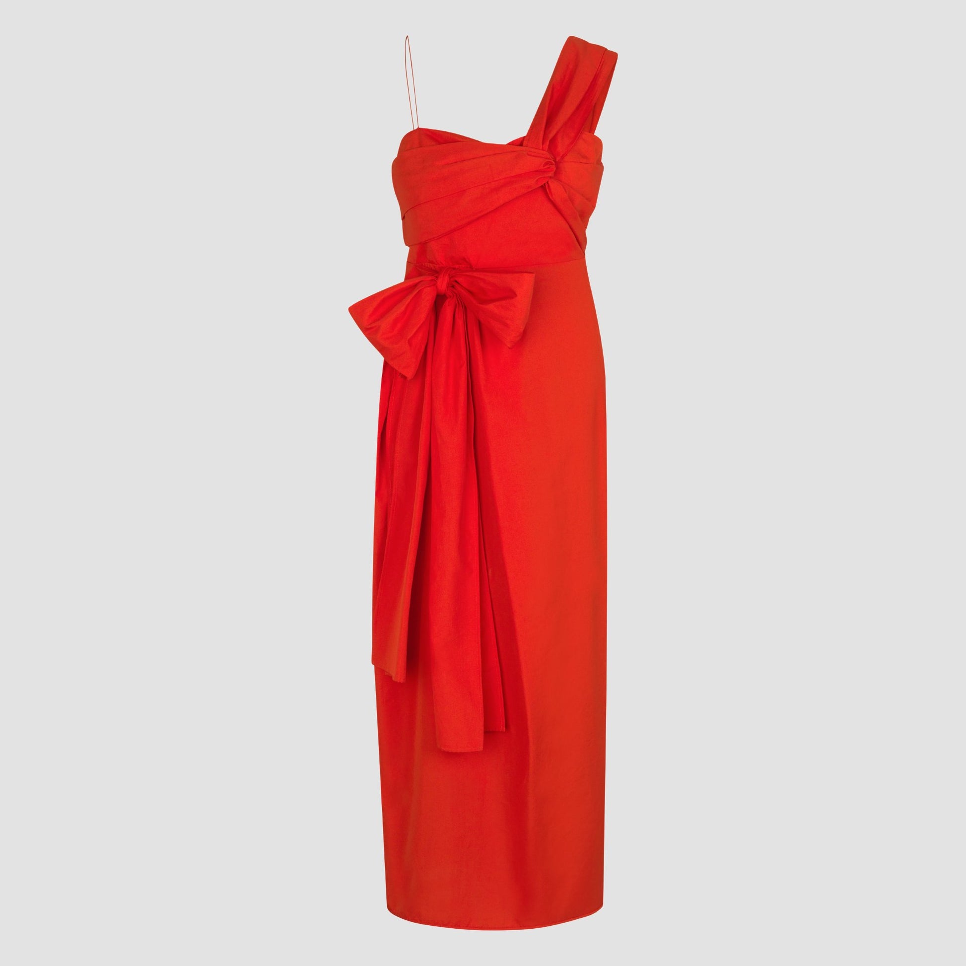 Poppy red Valentina cotton long dress PILLAR Poppy red Valentina cotton long dress PILLAR