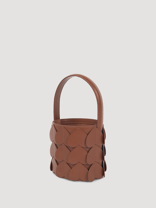 Brown Whirlpool bucket bag