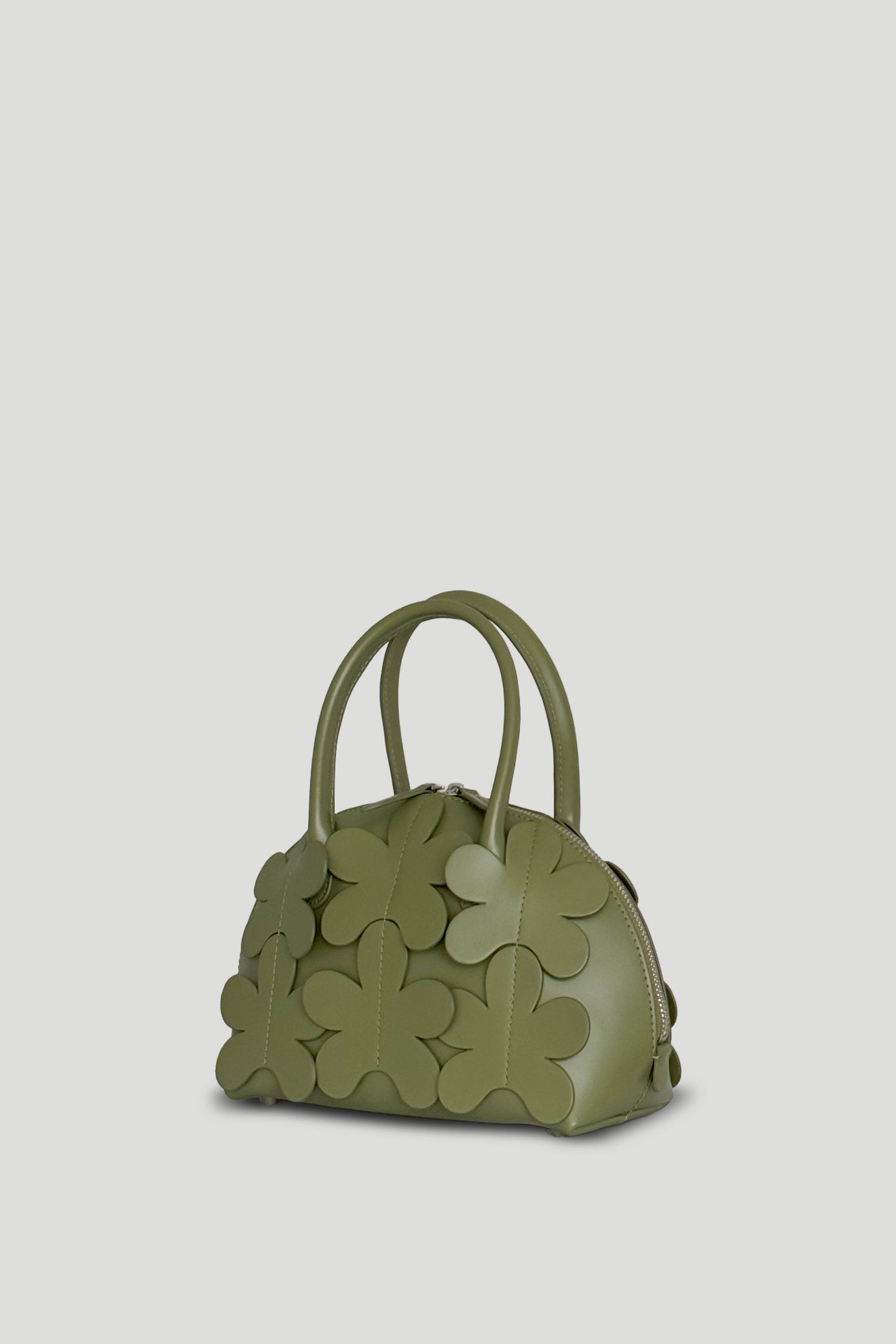 Olive Zig Shell Bag