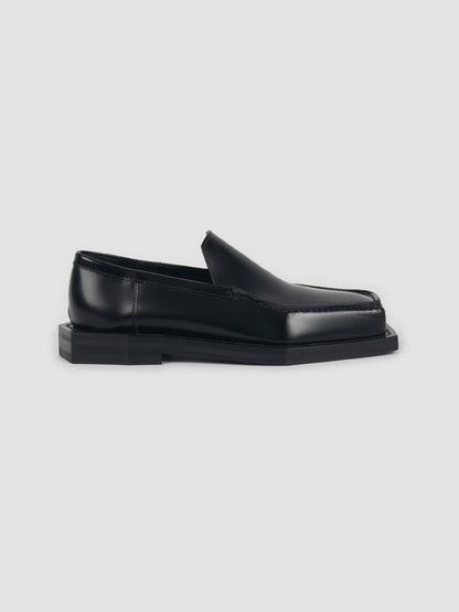 Black 3D Vector loafer shoes