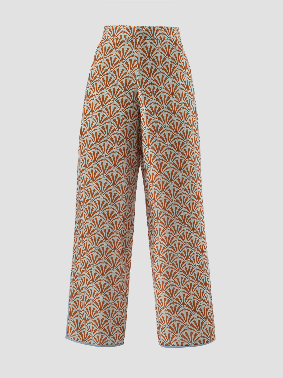 Admira Printed Long Pants In Orange-Mint