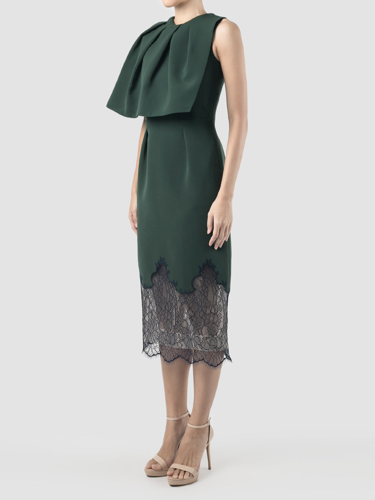 Green Lace Cape Bridal Dress Green Lace Aurora Dress A Green Maxi Dress With A Green Lace Cape Bridal Dress Green Lace Aurora Dress A Green Maxi Dress With A