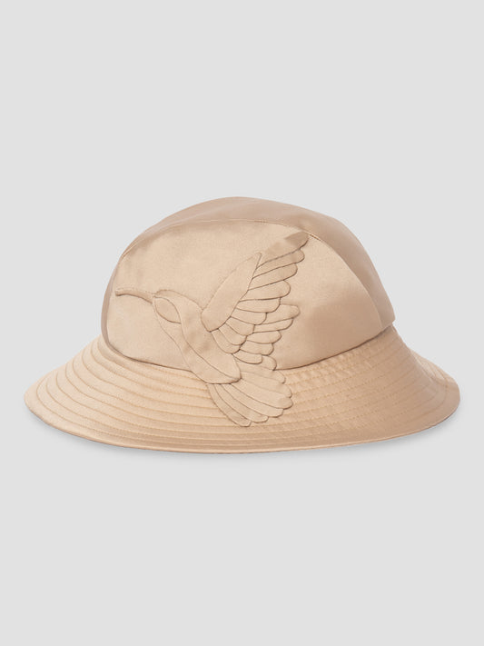 Bird beige bucket hat