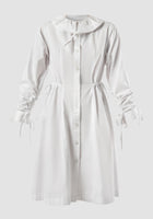 Sola white mini shirt-dress jacket