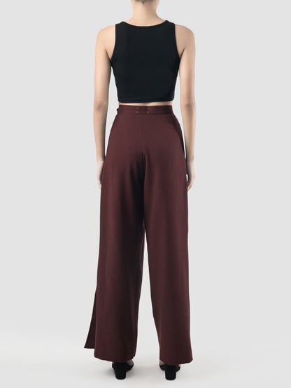 Phal maroon straight long pants