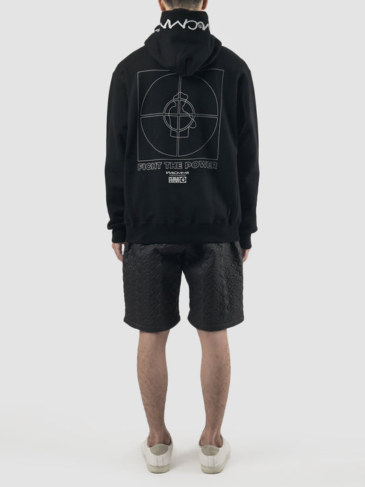 Black hoodie 106 with statement print