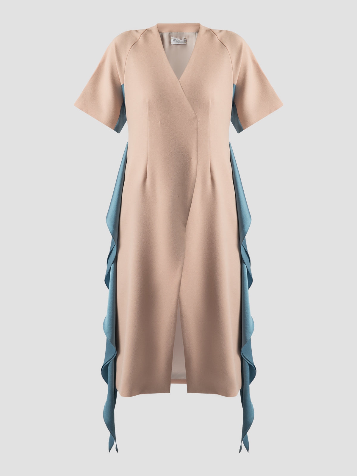 Pink Gia ruffled midi dress