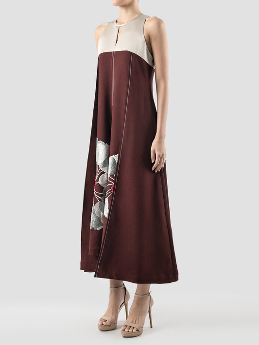 Tansy Red Sleeveless Maxi Dress