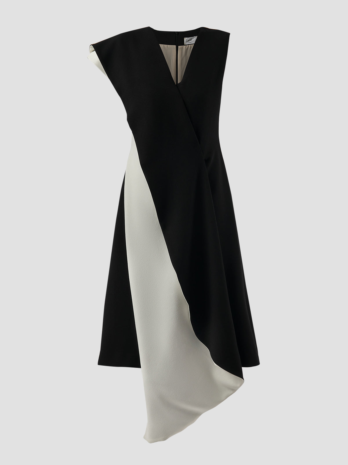 Dash Black And White Tiered Midi Dress
