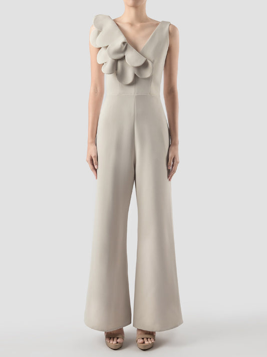 Witzend white sleeveless jumpsuit