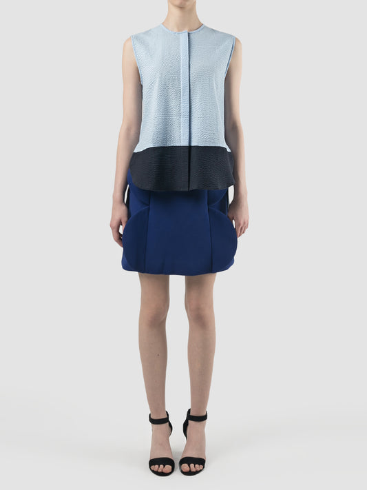 Blue Anthem textured sleeveless shirt