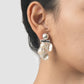 Perle Pressure silver earrings