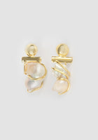 Perle Pressure gold earrings