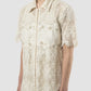 Wavey beige short-sleeved shirt