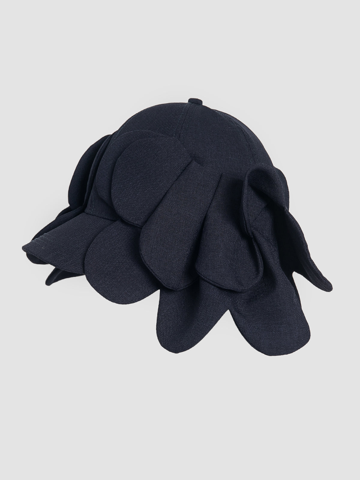 Gnat night blue scalloped floral hat
