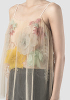 3D Embroidery Camisole In Nude