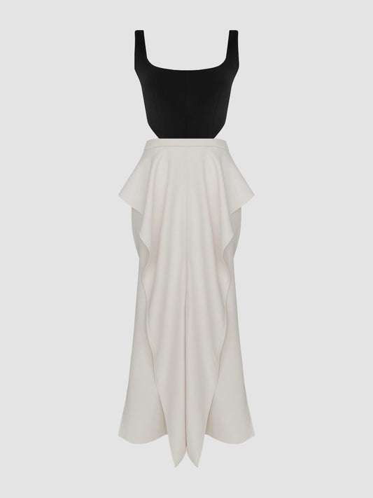 Unicorn black/white dress
